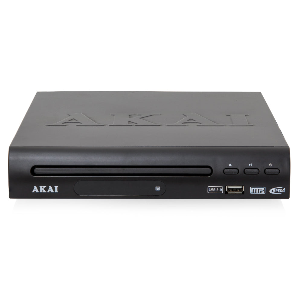 Akai Compact DVD Player with USB - Black