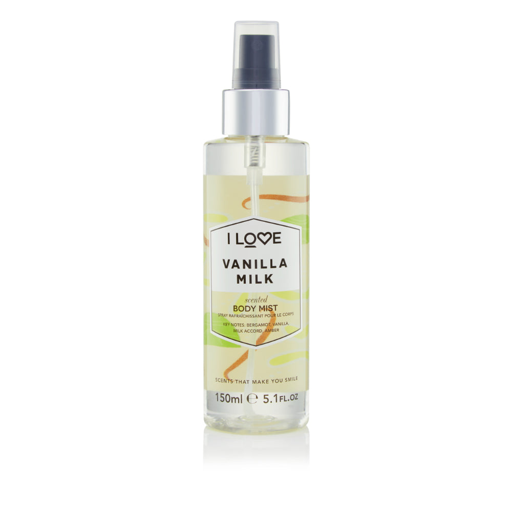 I Love Signature Body Mist 165ml Vanilla Milk  | TJ Hughes