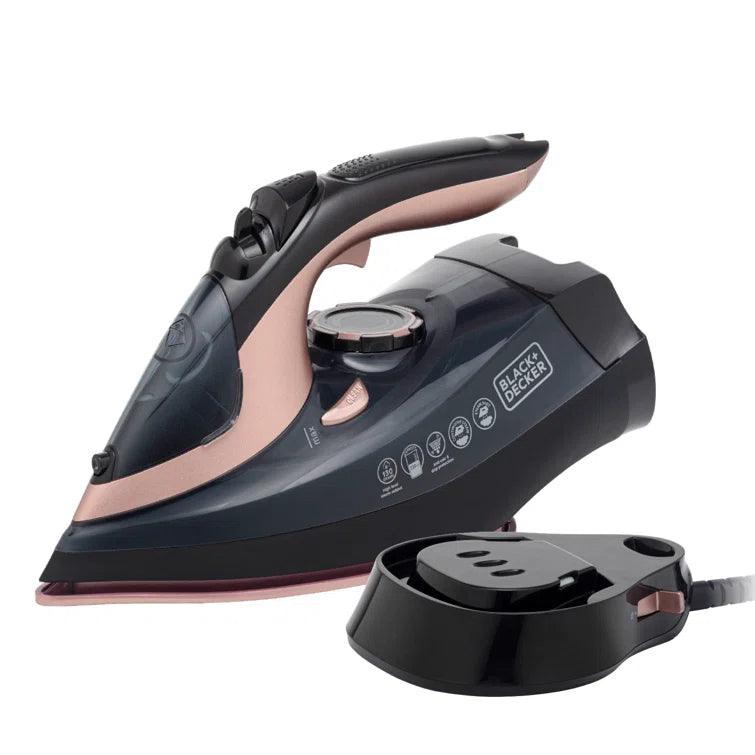 Black And Decker Cordless Steam Iron 2600w - Rose Gold - Black+Decker  | TJ Hughes