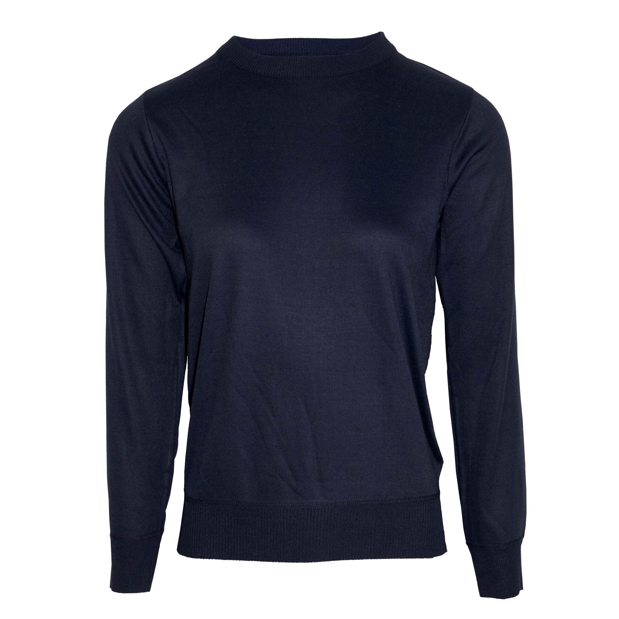 Tru Soft Touch Crew Neck Ladies Jumper - Denim - MEDIUM  | TJ Hughes