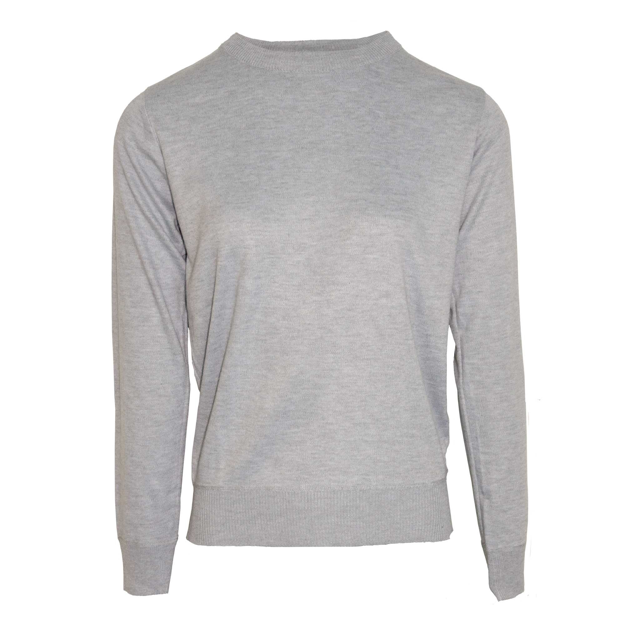 Tru Soft Touch Crew Neck Ladies Jumper - Grey - SMALL  | TJ Hughes