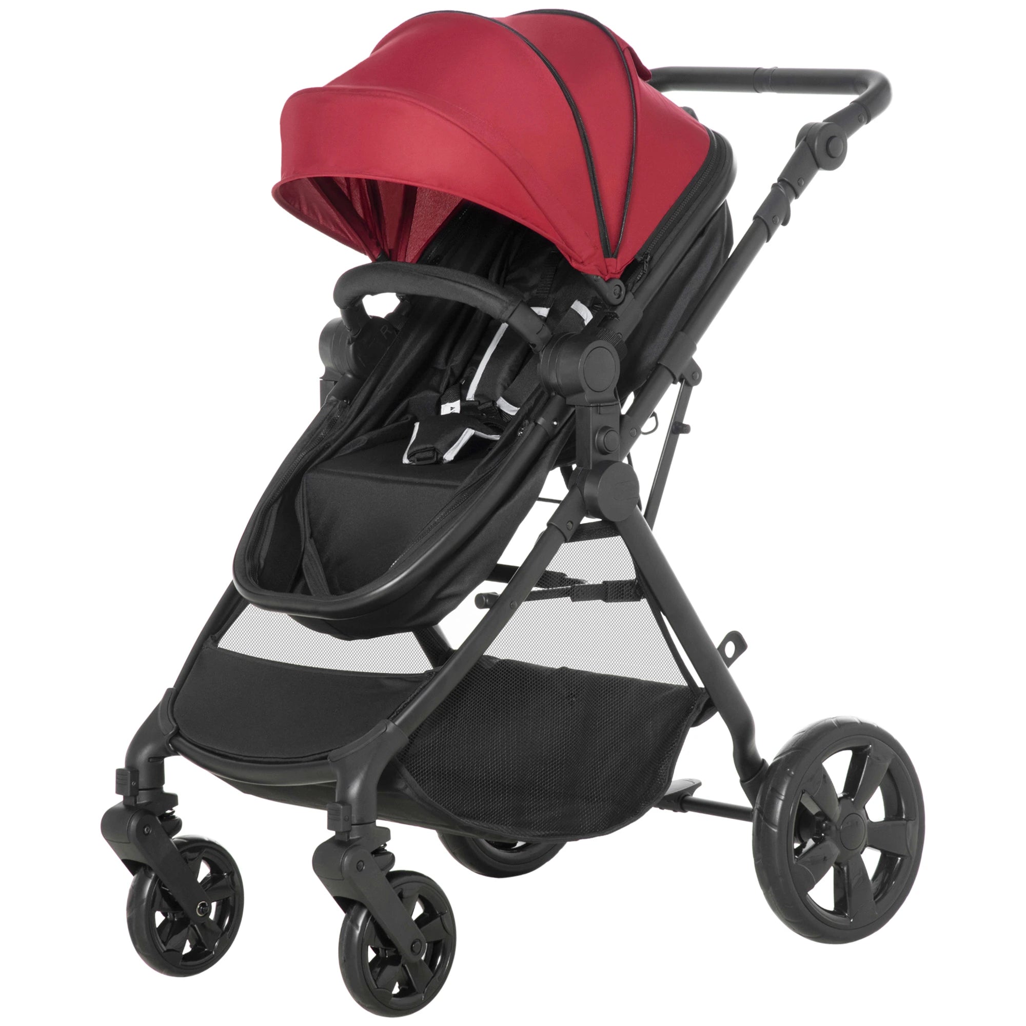 HOMCOM Baby Stroller - Red  | TJ Hughes