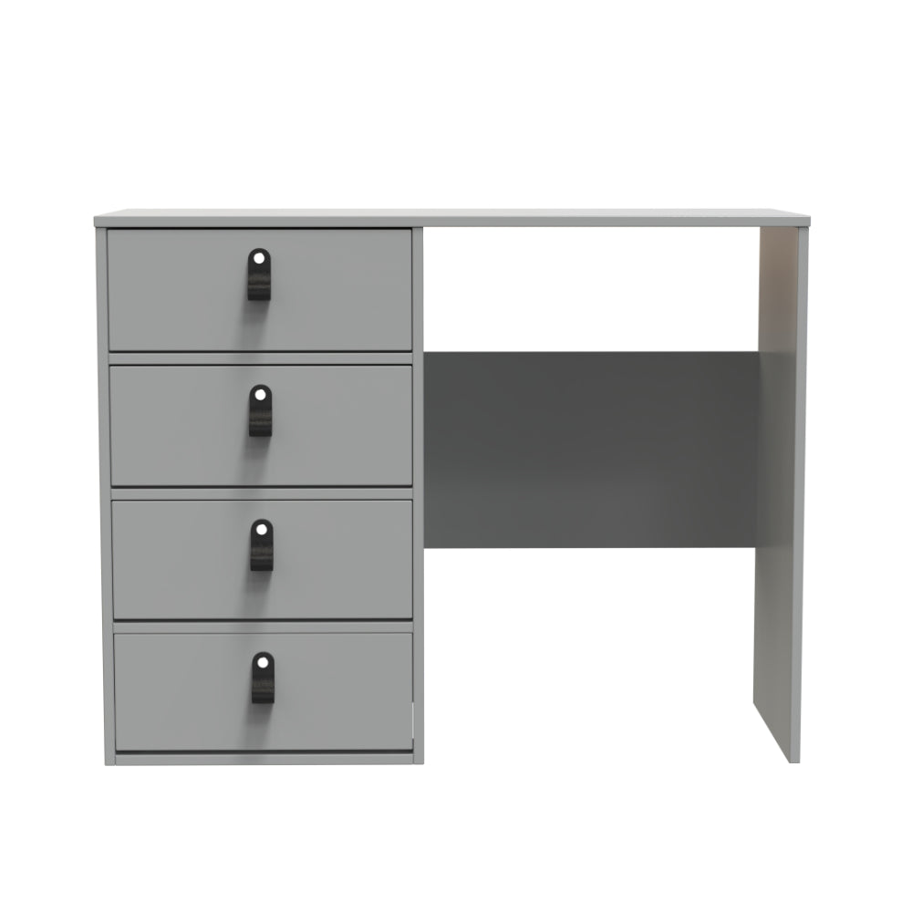 Dublin Ready Assembled Dressing Table with 4 Drawers  - Dusk Grey - Lewis’s Home  | TJ Hughes