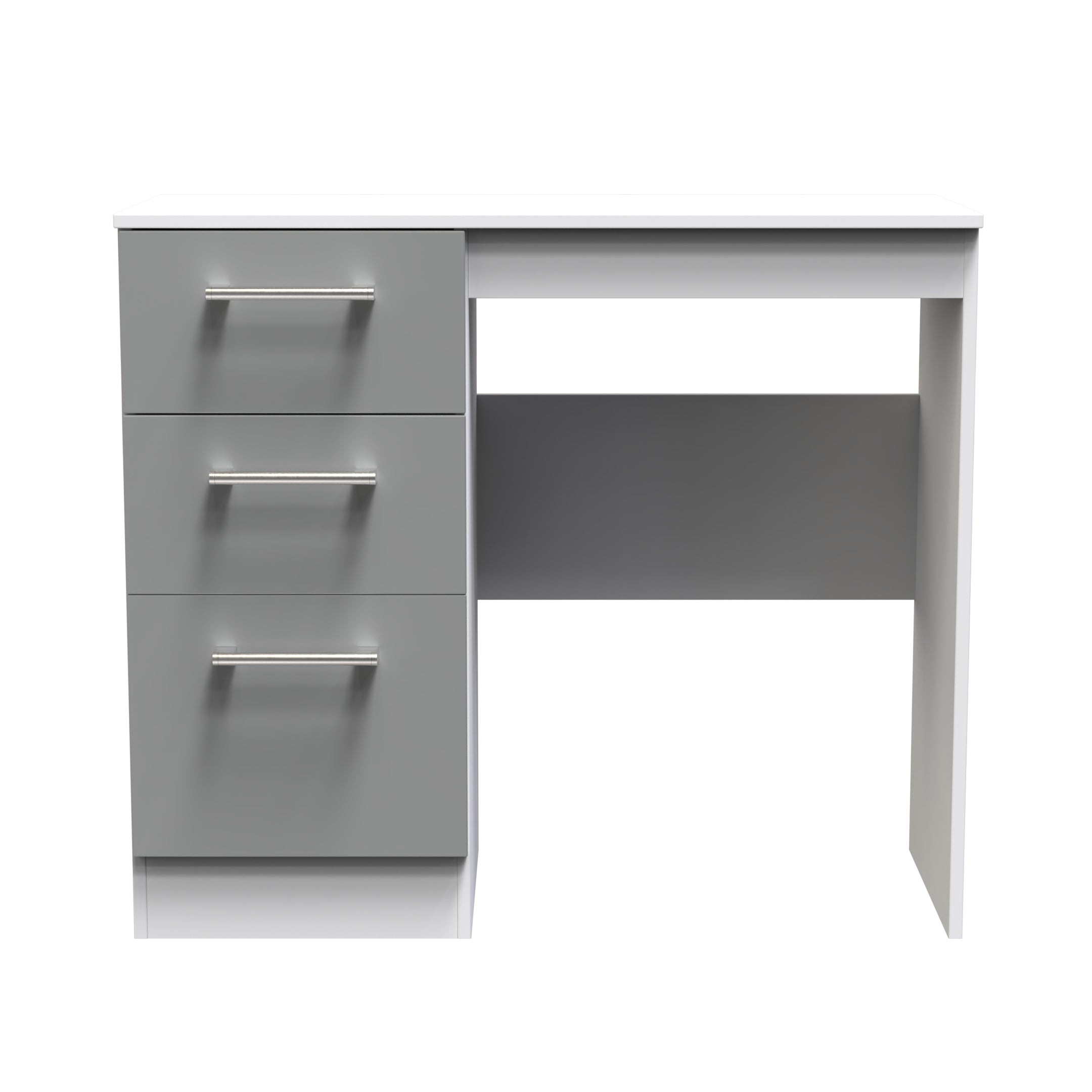 Denver Ready Assembled Dressing Table - Grey & White - Lewis’s Home  | TJ Hughes