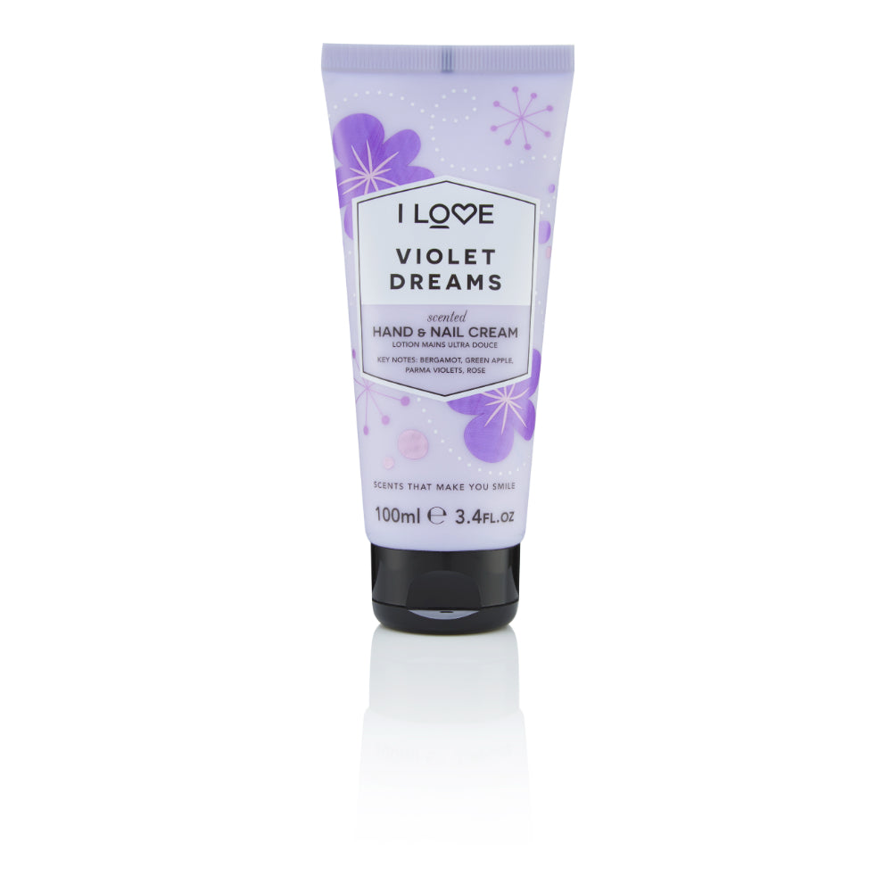 I Love Signature Hand & Nail Cream 100ml Violet Dreams  | TJ Hughes