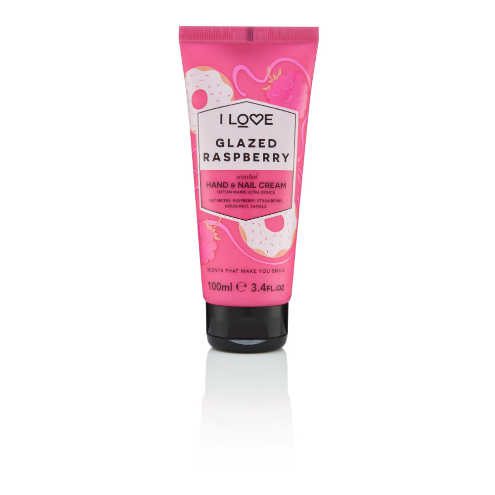 I Love Signature Hand & Nail Cream 100ml Glazed Raspberry  | TJ Hughes