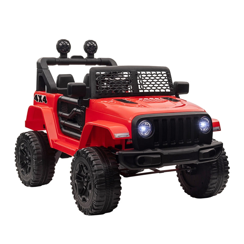 HOMCOM Kids Electric Ride on Car Truck Off Road 12v - Red  | TJ Hughes