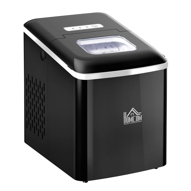 HOMCOM Ice Maker 12kg - Black  | TJ Hughes