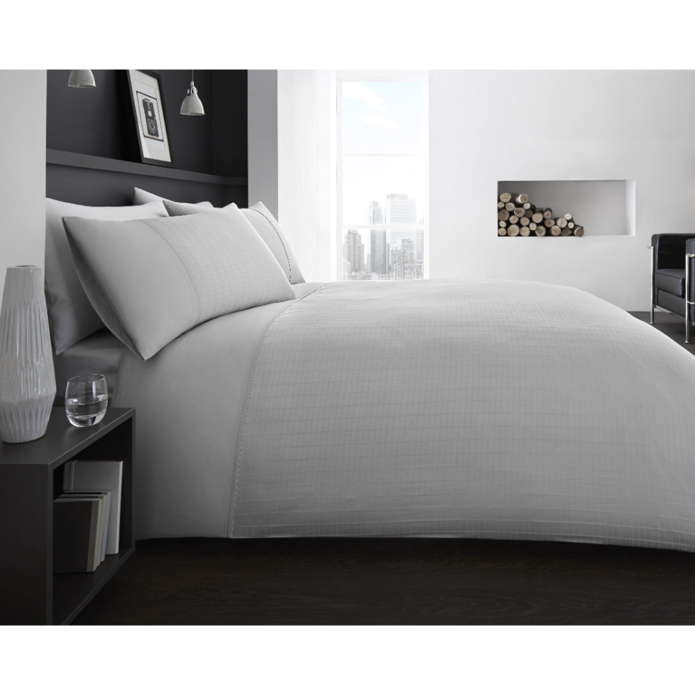 Lewis’s Ontario T300 Duvet Set - Grey - King  | TJ Hughes