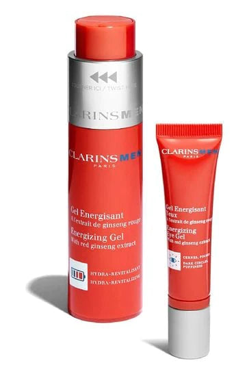 Clarins Men Energizing Essentials 2 Piece Gift Set: Gel 5ml - Eye Gel 3ml