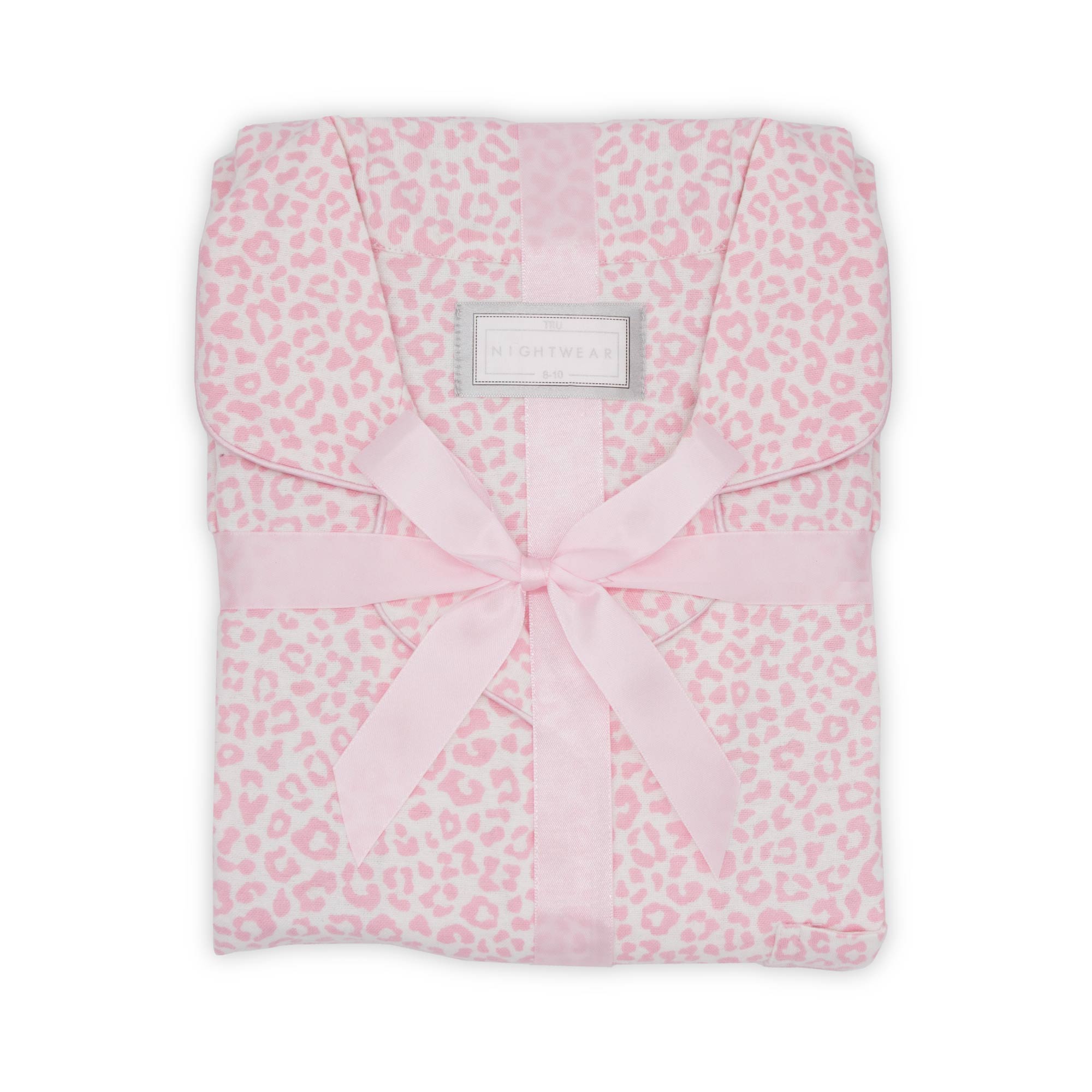 Tru Ladies Animal Print Flannel Pyjamas - Pink - 8/10  | TJ Hughes