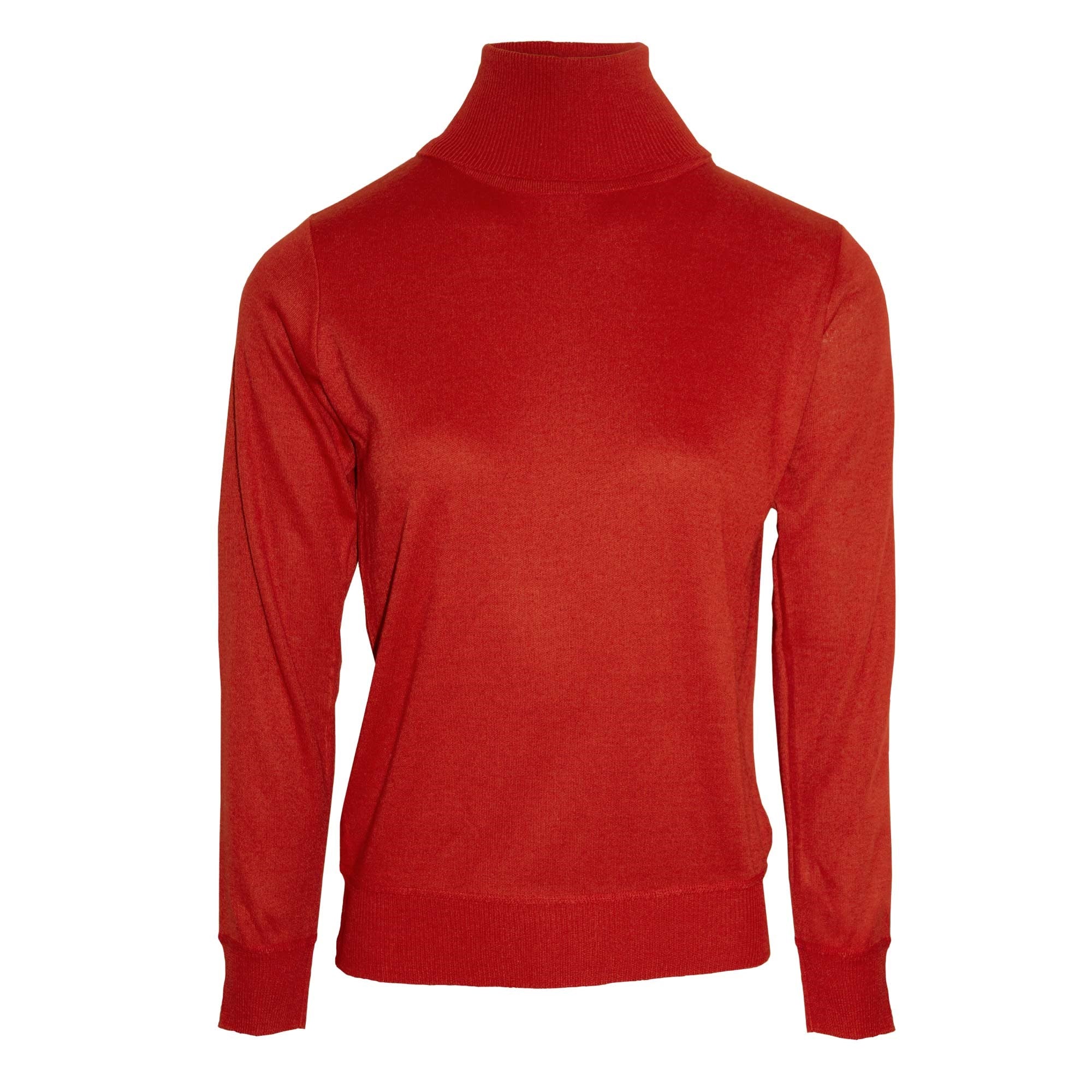 Tru Soft Touch Roll Neck Ladies Jumper - Red - SMALL  | TJ Hughes