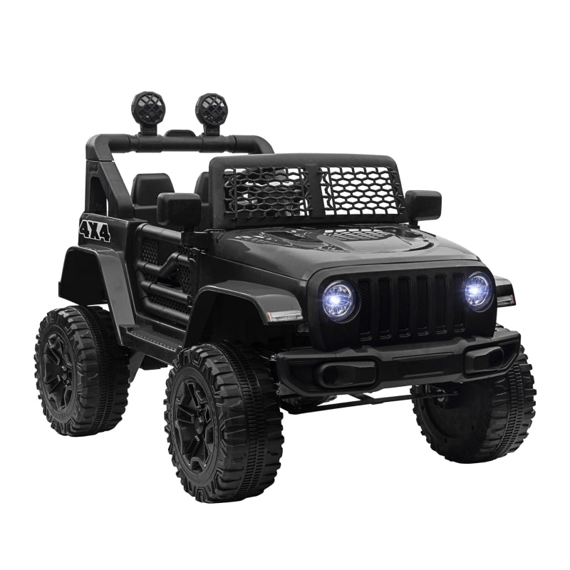 HOMCOM Kids Electric Ride on Car Truck Off Road 12v - Black  | TJ Hughes