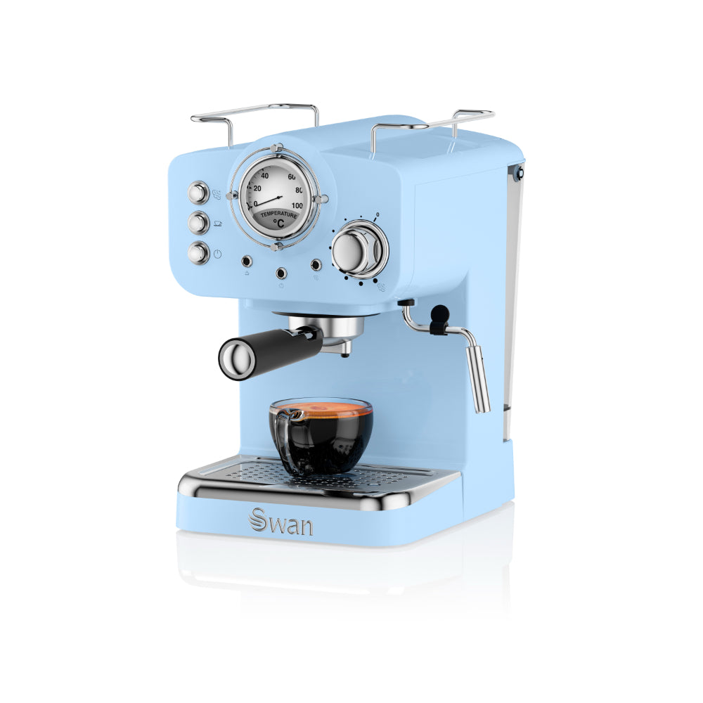 Swan Pump Espresso Coffee Machine - Blue