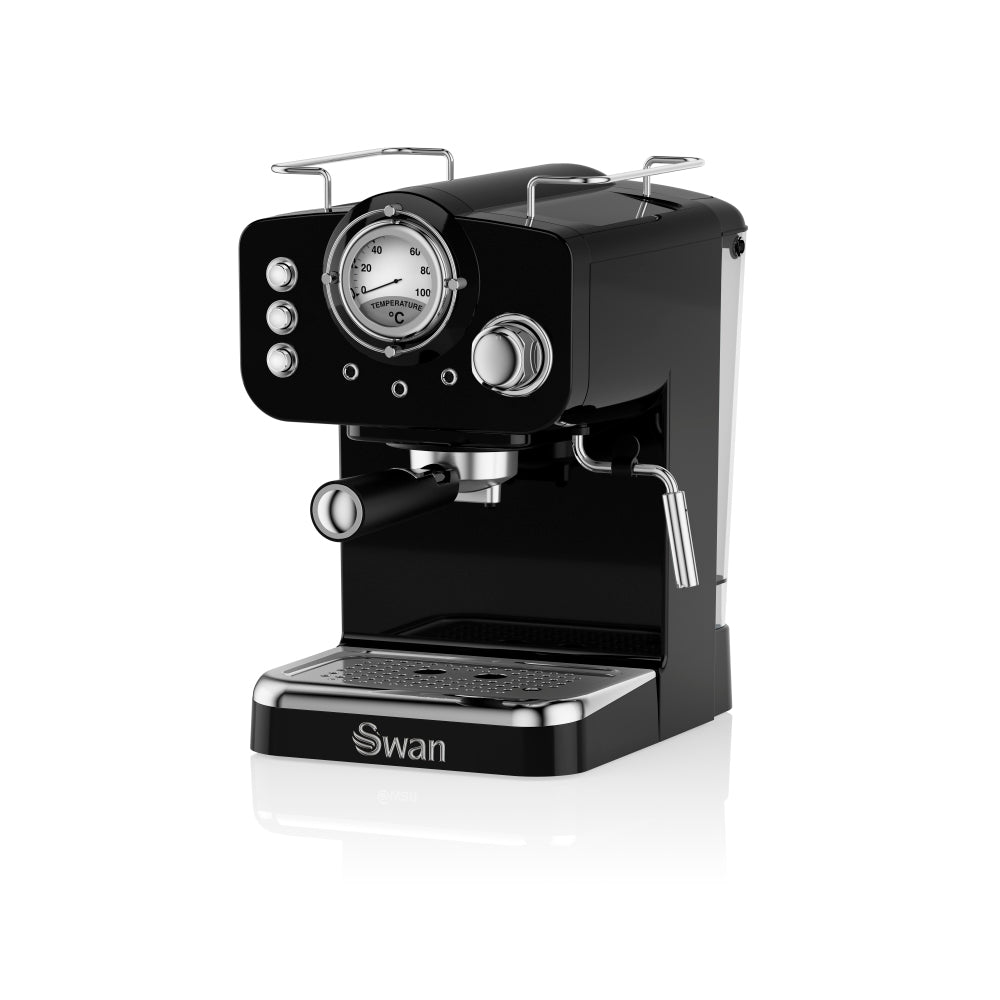 Swan Pump Espresso Coffee Machine - Black