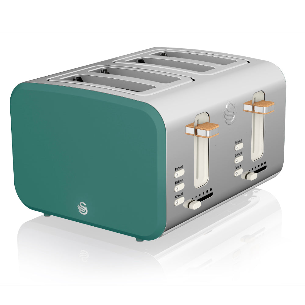Swan Nordic 4 Slice Toaster  - Green  | TJ Hughes