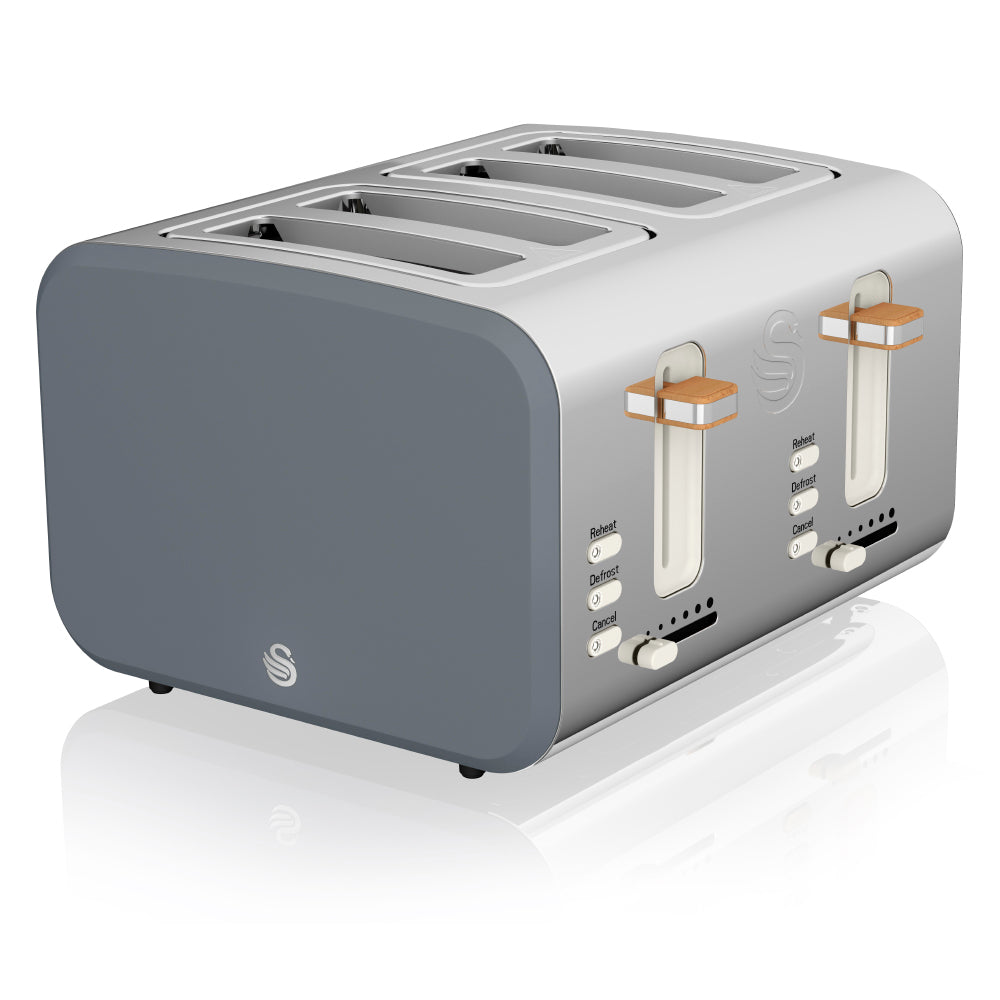 Swan Nordic 4 Slice Toaster - Grey