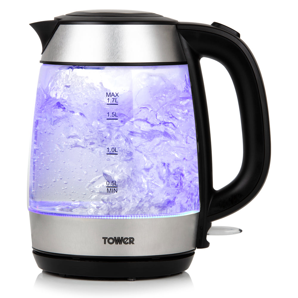 Tower Glass Kettle 3000W 1.7L - Stainless Steel
