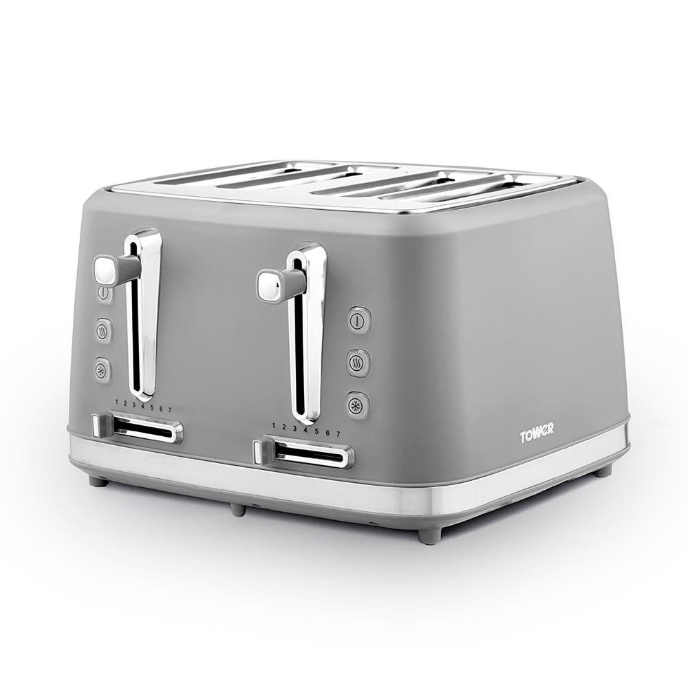 Tower Odyssey 4 Slice Toaster - Grey