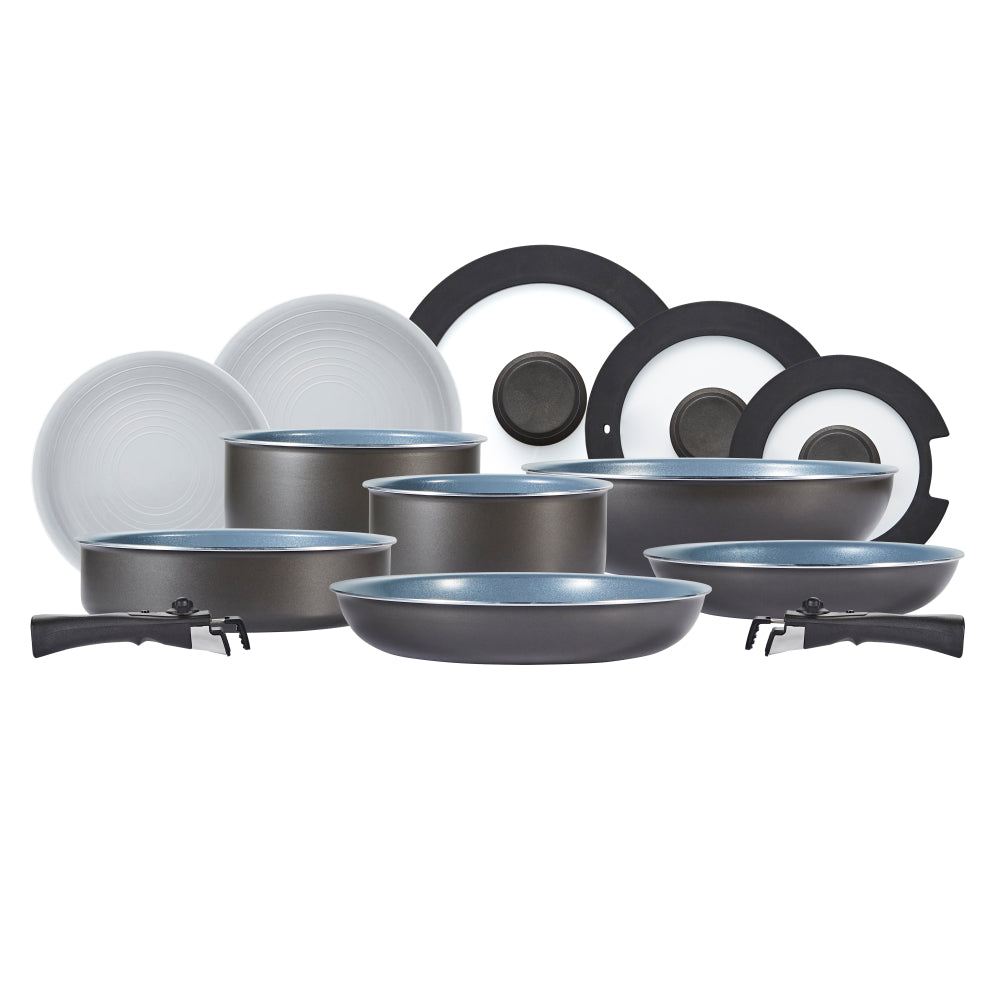 Tower Freedom 13 Piece Pan Set  - Graphite  | TJ Hughes Grey