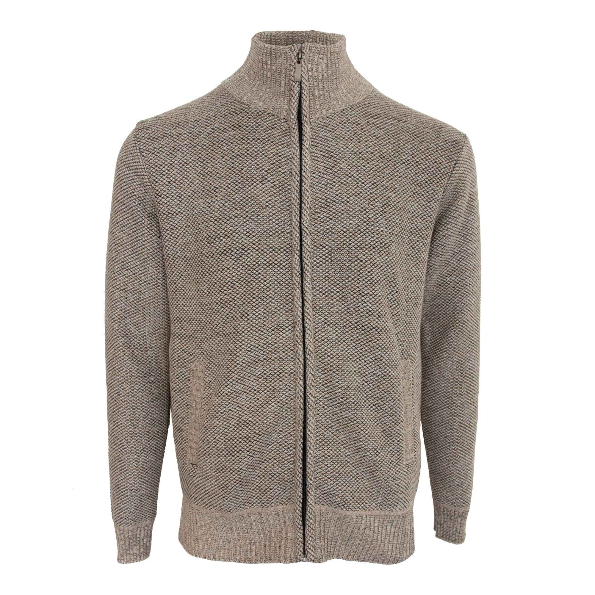 Hutson Harbour Teddy Lined Cardigan - Stone - LARGE  | TJ Hughes