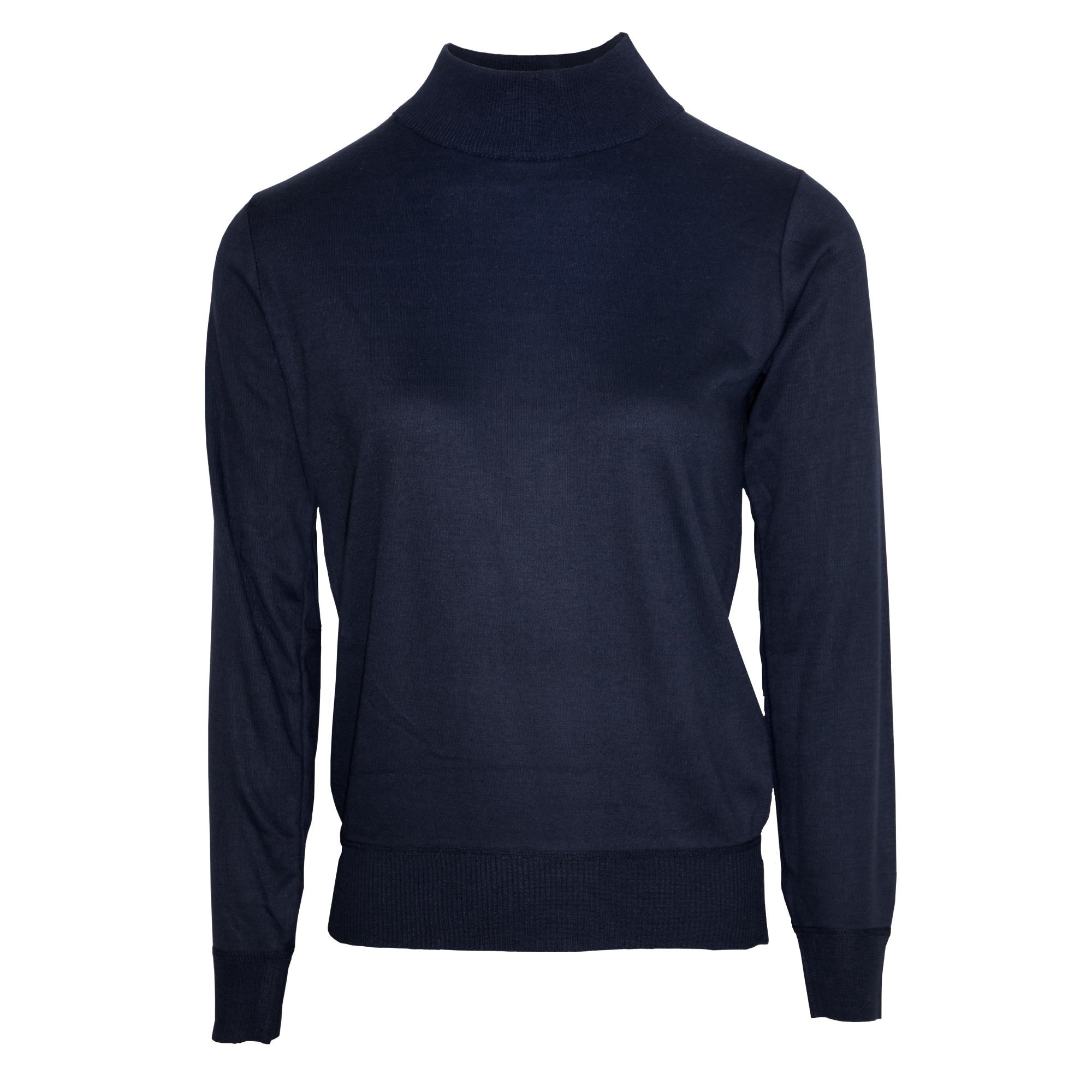 Tru Soft Turtle Neck Ladies Jumper - Denim - LARGE  | TJ Hughes