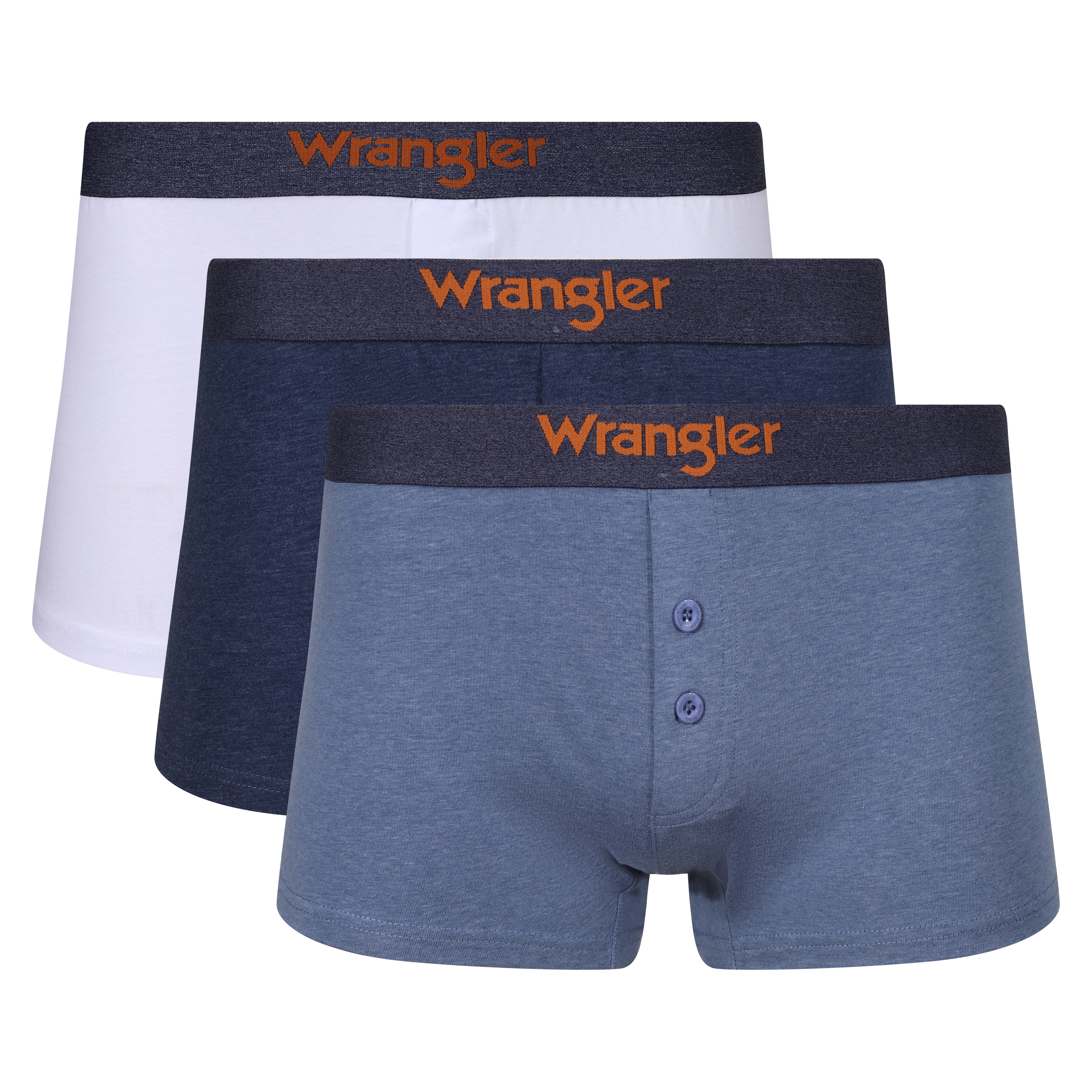 Wrangler Foreman 3 Pack Butt Boxer -Assort - Large  | TJ Hughes