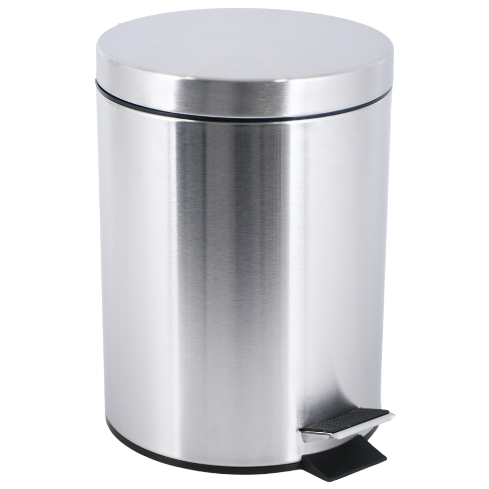 Lewis’s Pedal Bin with Soft Close 5L - Silver  | TJ Hughes