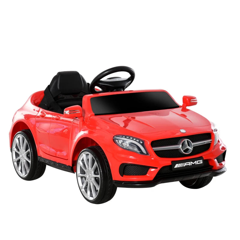 HOMCOM Kids Electric Ride On Car Mercedes Benz GLA 6V - Red  | TJ Hughes