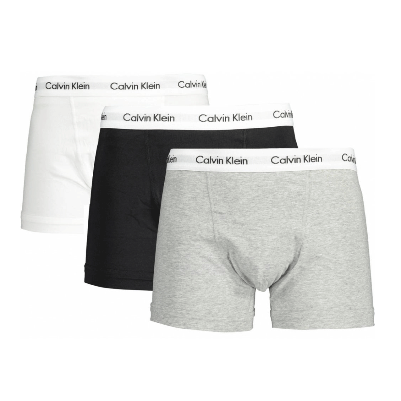 Calvin Klein Pack of 3 Boxers - White/Grey/Black - X Large  | TJ Hughes Black