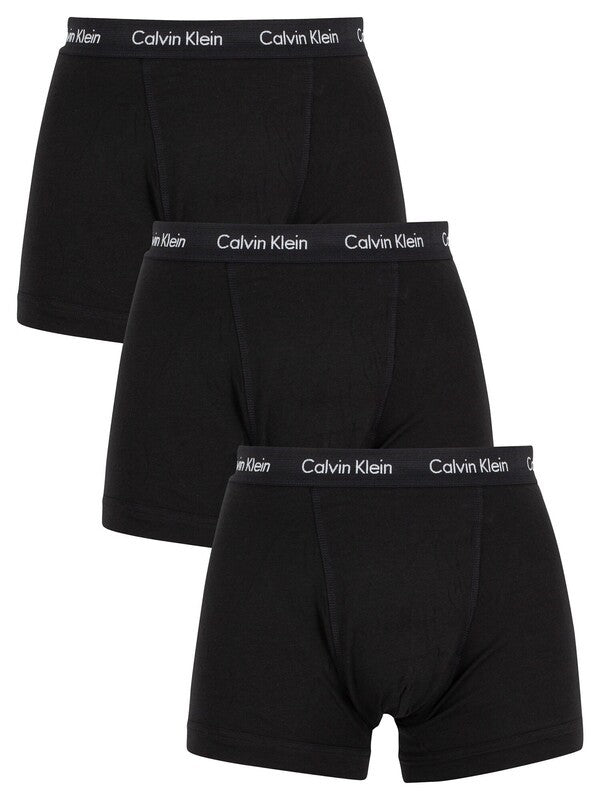 Calvin Klein Pack of 3 Boxers - Black - Medium  | TJ Hughes
