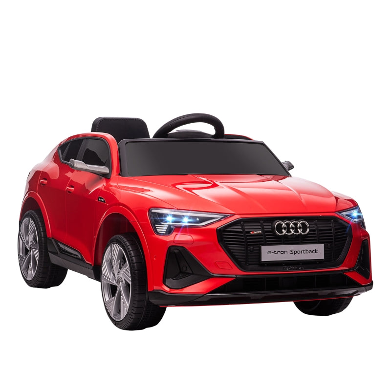 HOMCOM Kids Electric Ride On Car Audi E-Tron 12v - Red  | TJ Hughes