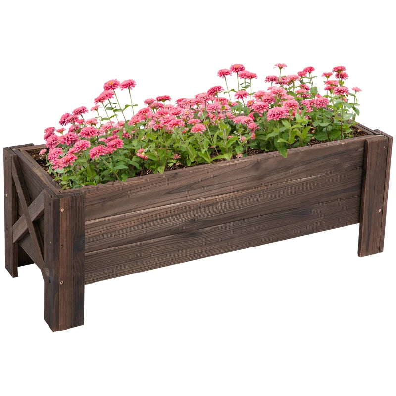 Outsunny Garden Raised Bed 100x36.5x36 cm  | TJ Hughes