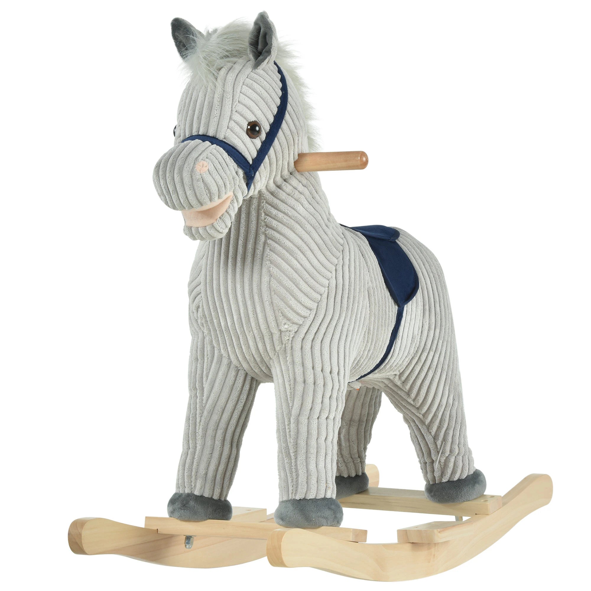 HOMCOM Children’s Rocking Horse - Grey  | TJ Hughes