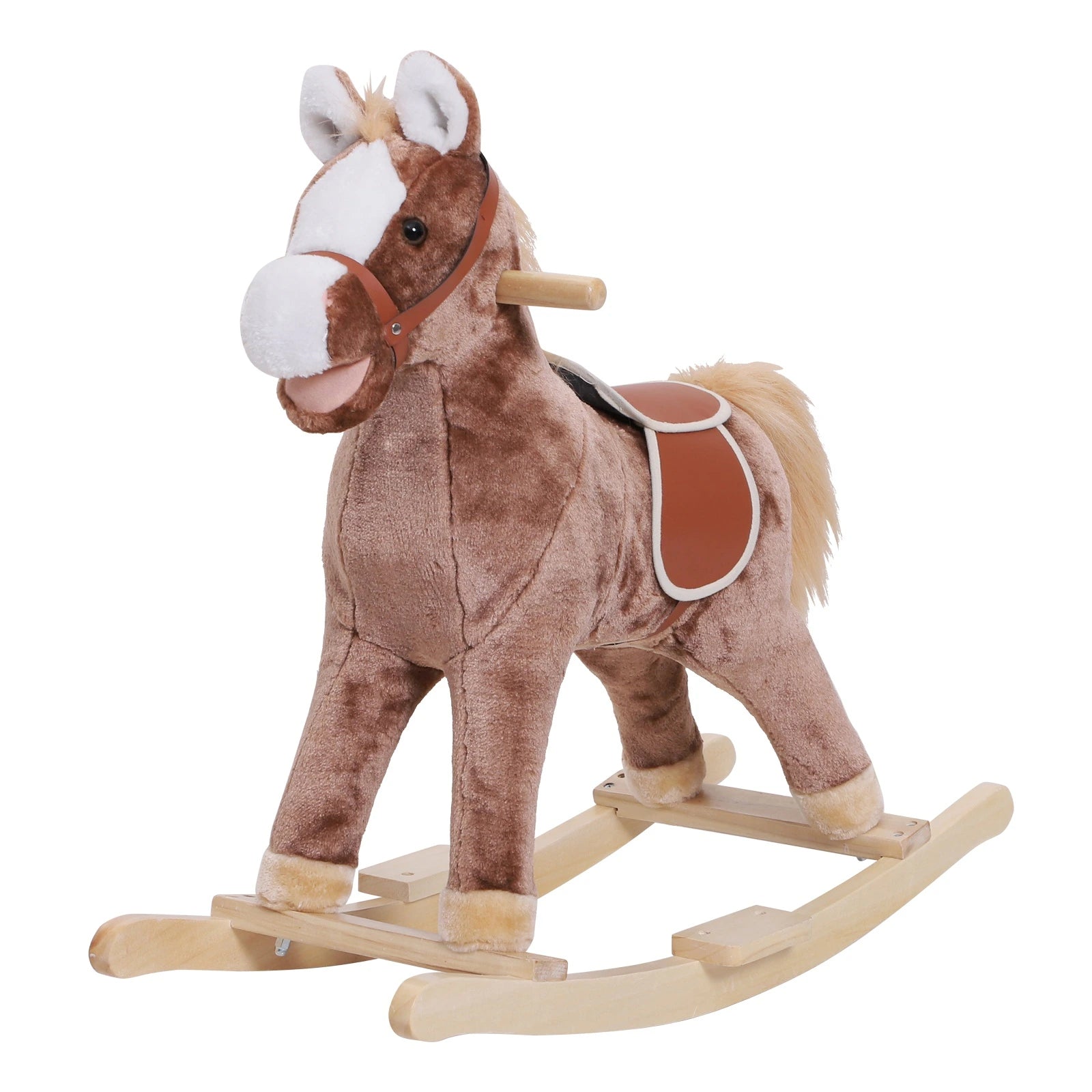 HOMCOM Children’s Rocking Horse - Brown  | TJ Hughes