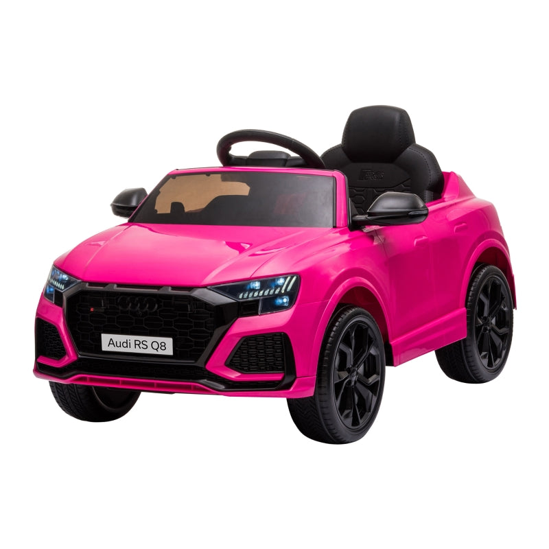 HOMCOM Kids Electric Ride On Car Audi RS Q8 6v - Pink  | TJ Hughes