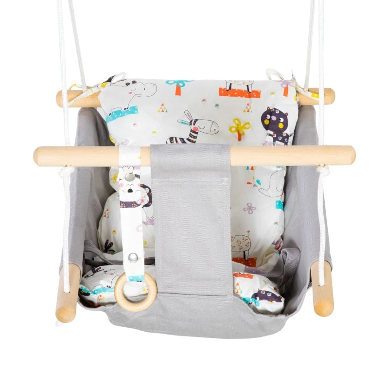 Outsunny Baby Swing Seat for Ages 6-36 Months - Grey  | TJ Hughes