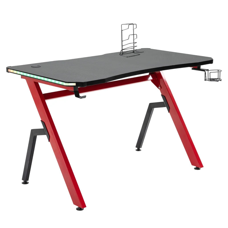 HOMCOM Racing Style Gaming -  home or Office Desk-  Black and Red  | TJ Hughes