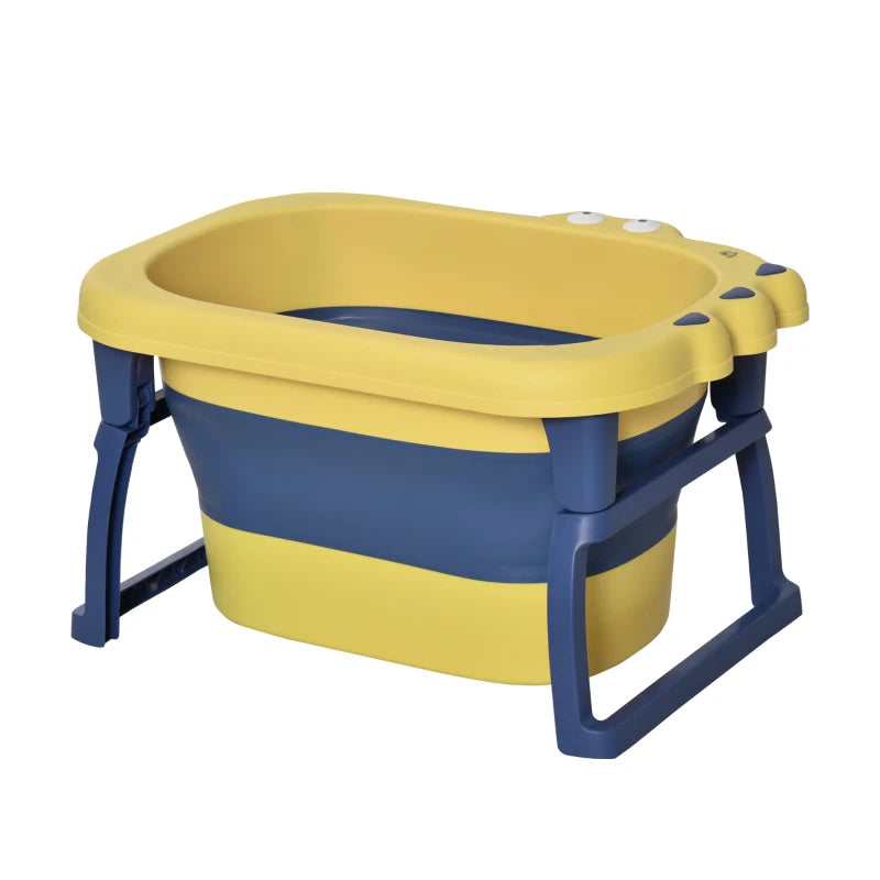 HOMCOM Baby Bath Tub - Yellow & Blue  | TJ Hughes