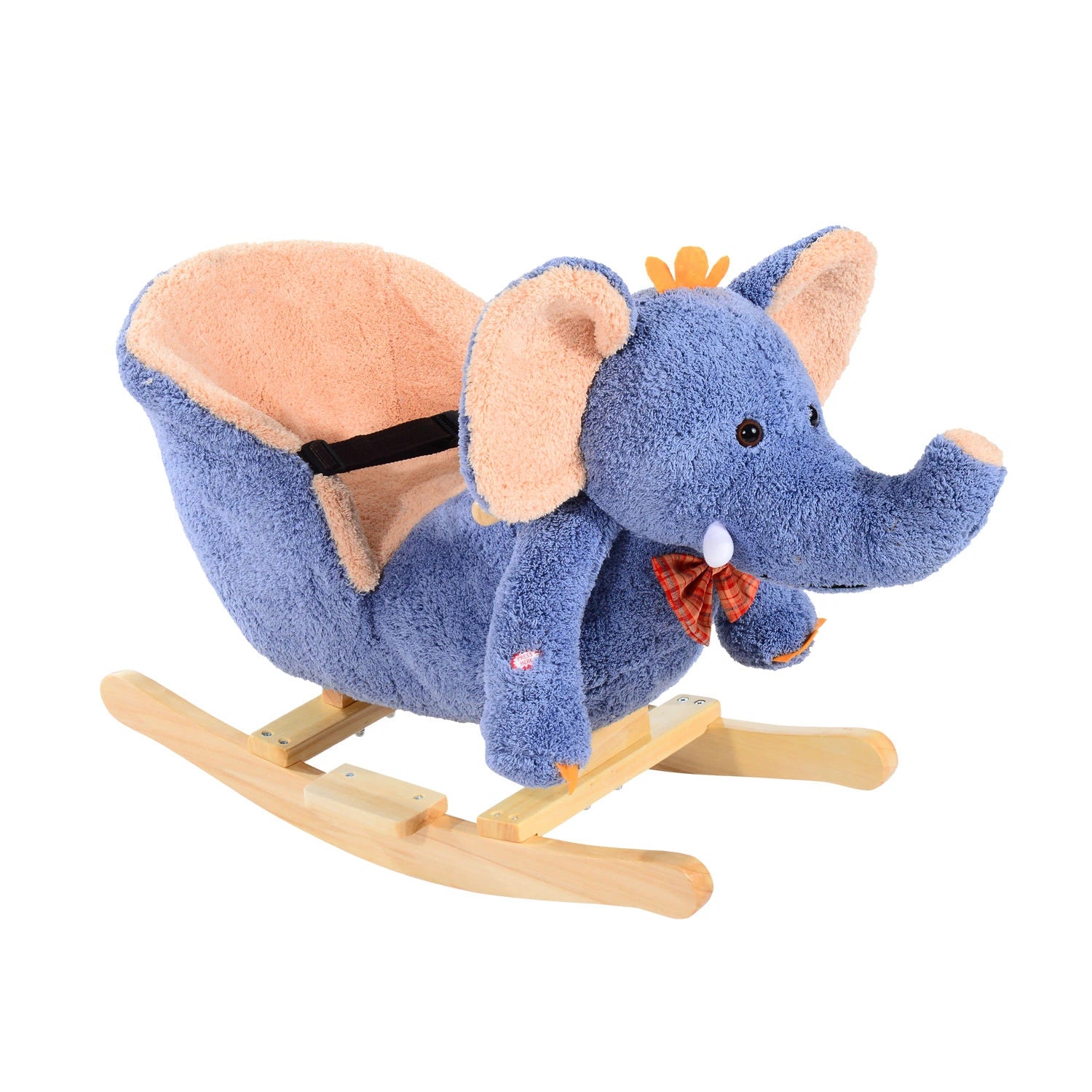 HOMCOM Children Rocking  Elephant-Blue/Beige  | TJ Hughes Blue