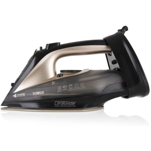 Tower Ceraglide Cord Cordless Iron 2400w  - Black  | TJ Hughes