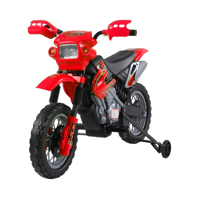 HOMCOM Kids Ride on Electric Motorcycle 6V Battery Scooter - Red  | TJ Hughes