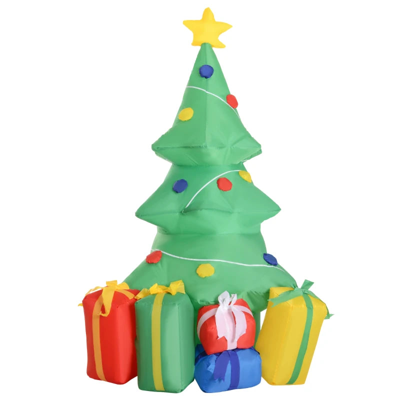 HOMCOM 5ft Inflatable Christmas Tree - Green - Christmas Time  | TJ Hughes