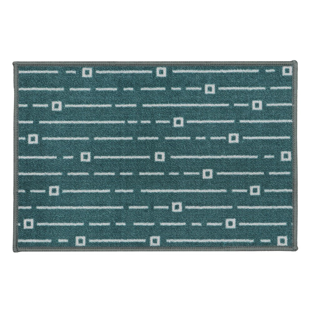 Savio Indoor Mat - Teal 40x60cm - TJ Hughes Green