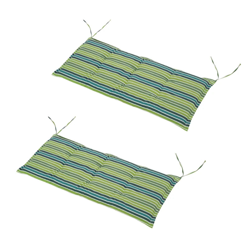 Outsunny Set of 2 Durable Swing Chair Cushion - Green  | TJ Hughes