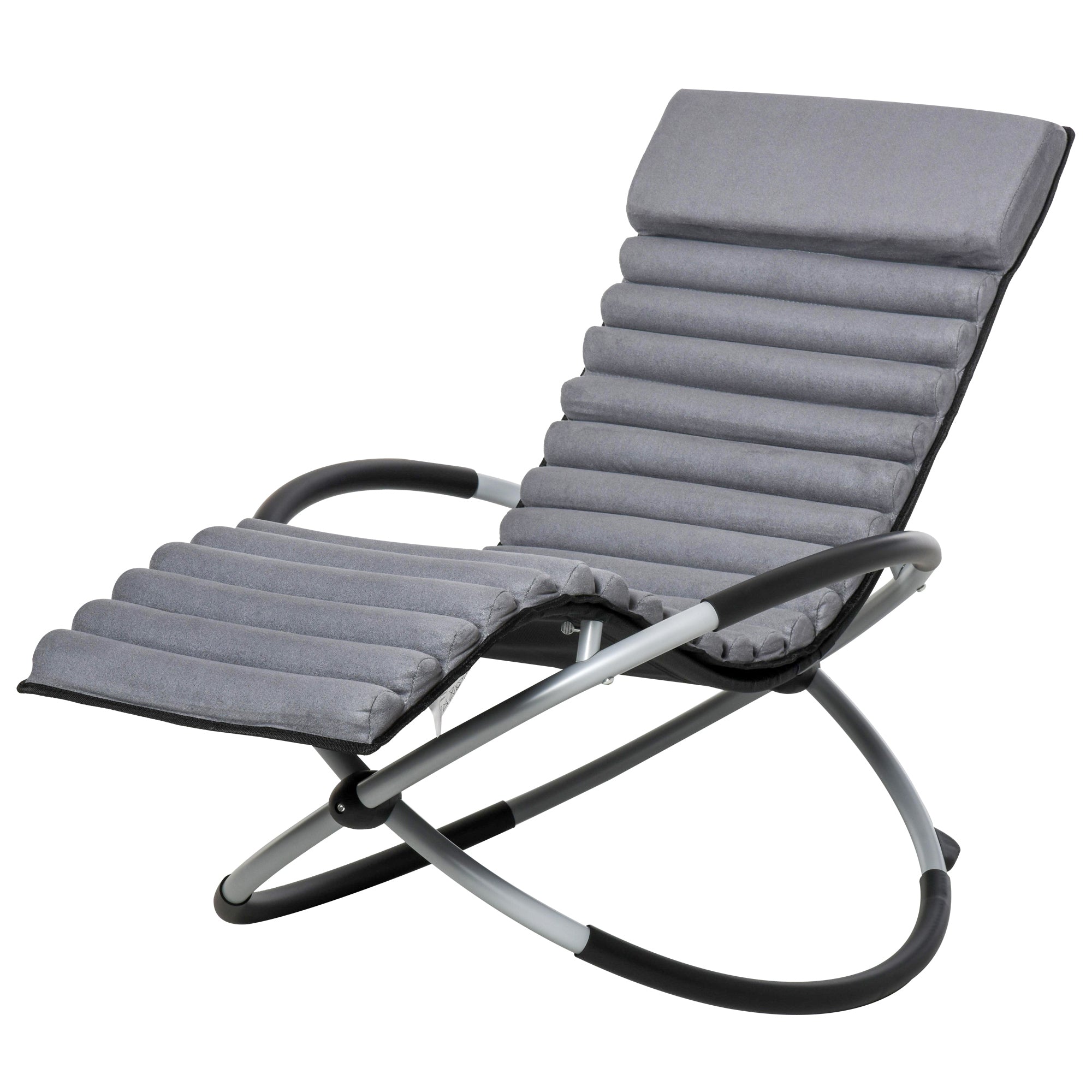 Outsunny Rocking Chair - Grey  | TJ Hughes