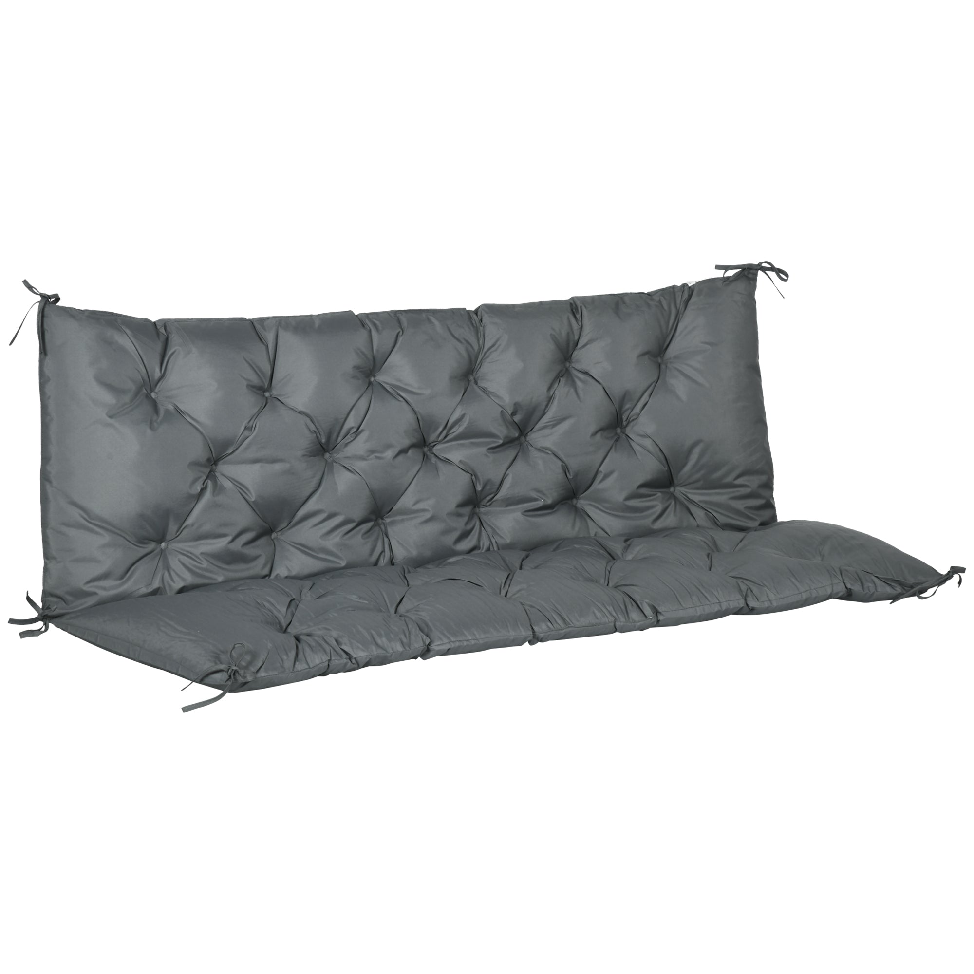 Outsunny  Bench Cushion 3 Seater - Dark Grey  | TJ Hughes