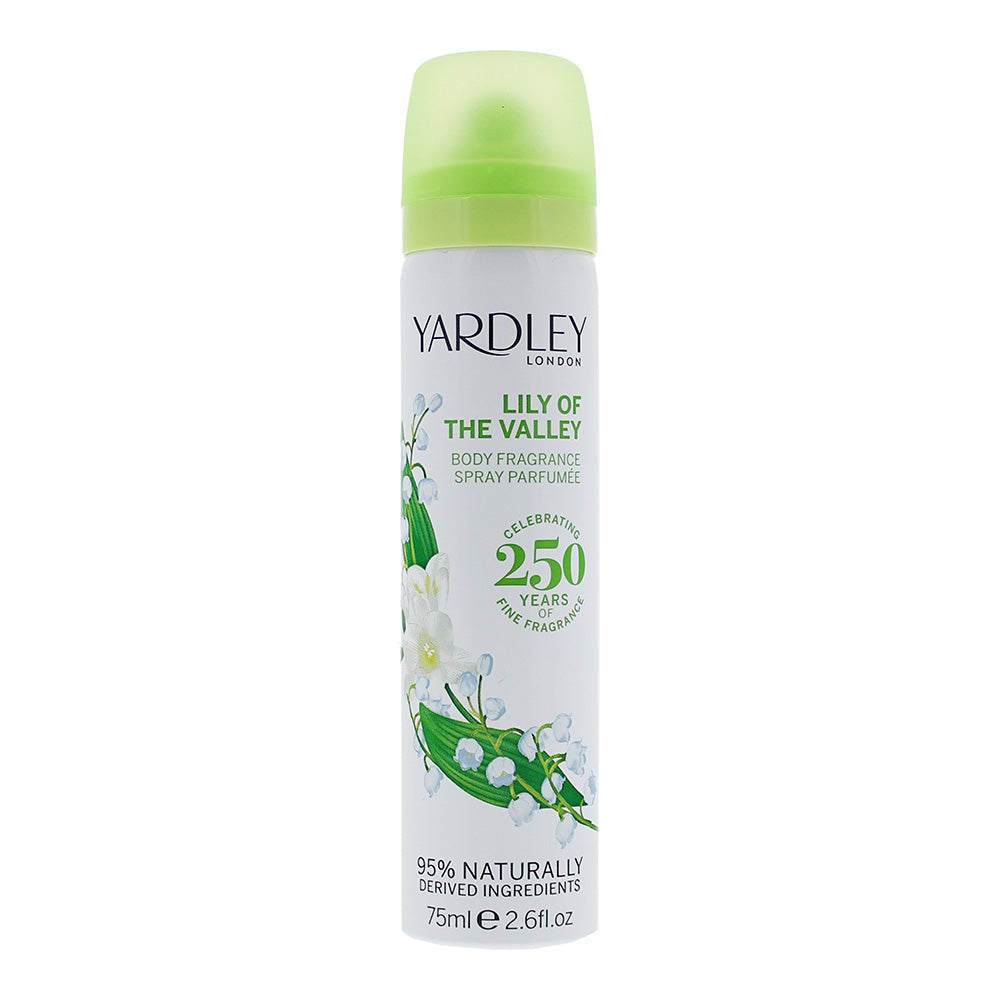 Yardley Lily Of The Valley Deodorant Spray 75ml  | TJ Hughes