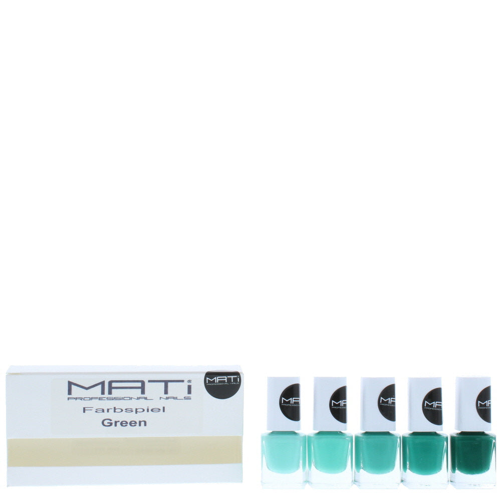 Mati 5 X Green Nail Polish 5ml  | TJ Hughes