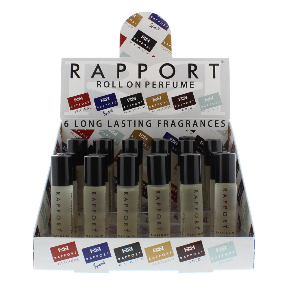 Eden Classic Rapport Platinum 10ml Roll On Perfume Display Unit 24pcs  | TJ Hughes